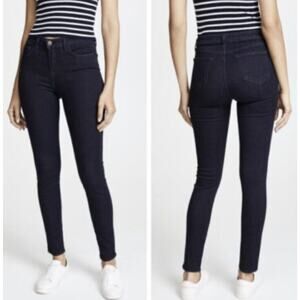 L'Agence Marguerite High Rise Skinny Jeans •Women 24• Dark Wash Eclipse Blue